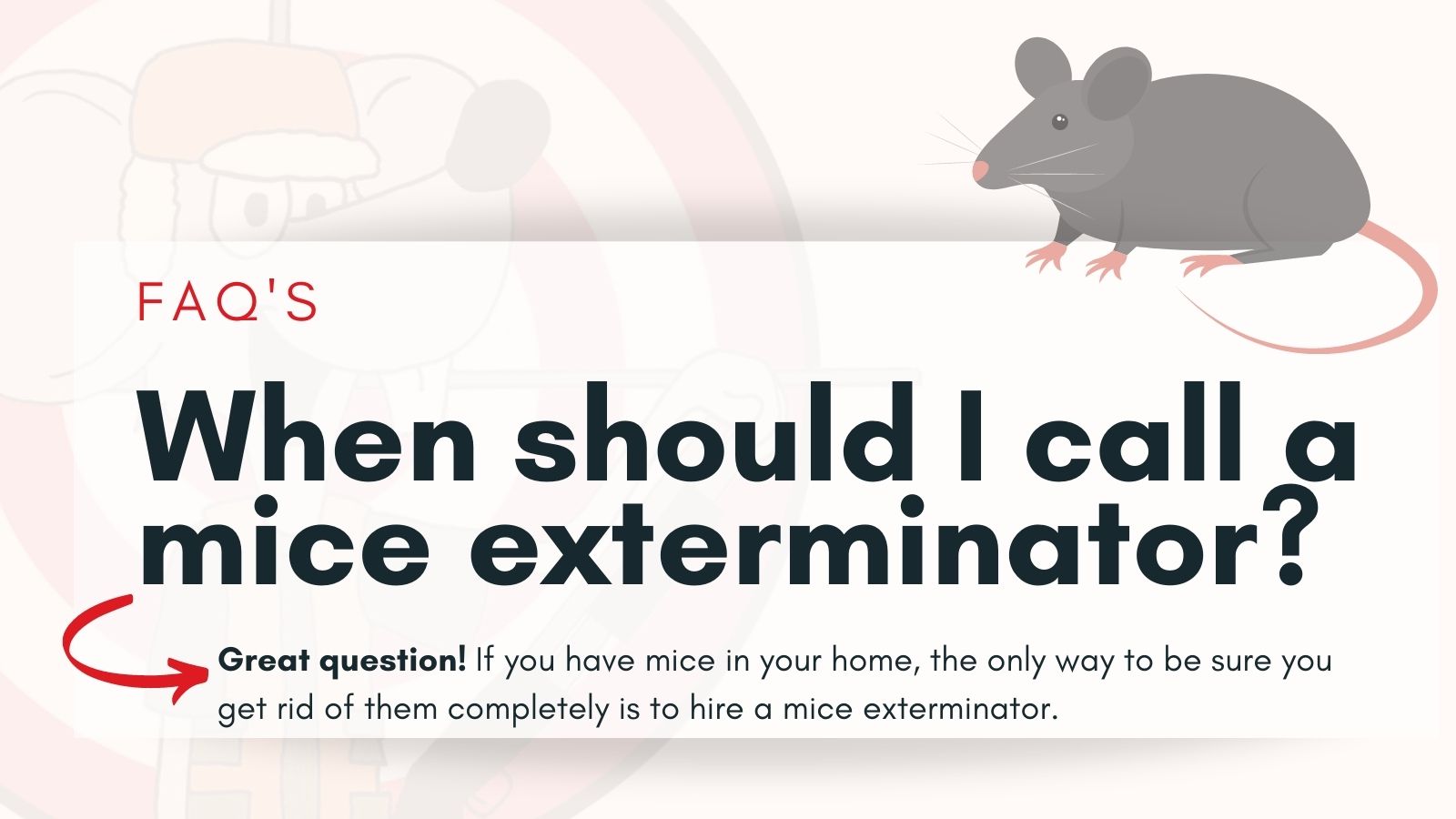 When should I call a mice exterminator?